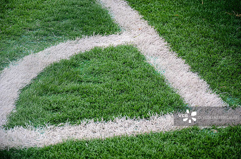 人造塑料足球场草坪背景。图片素材