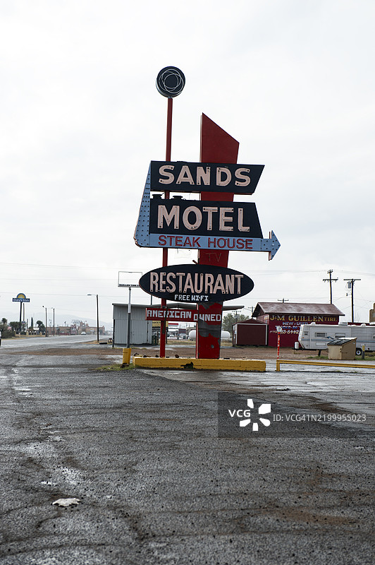 冯霍恩的汽车旅馆招牌图片素材