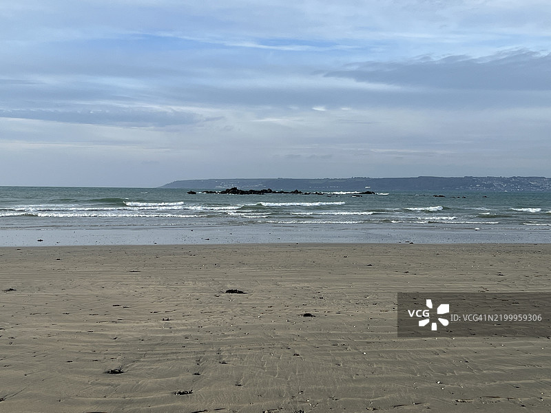 康沃尔的马拉齐昂海滩图片素材