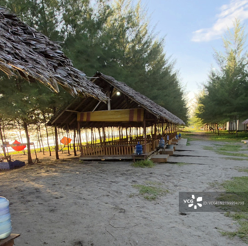 海边的小屋图片素材