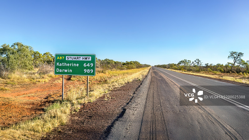 斯图尔特公路，北领地，澳大利亚图片素材