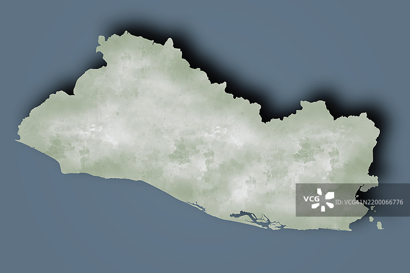 带有细腻纹理的萨尔瓦多简化地图图片素材