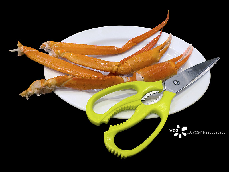 横滨中华街的雪蟹腿盛宴图片素材