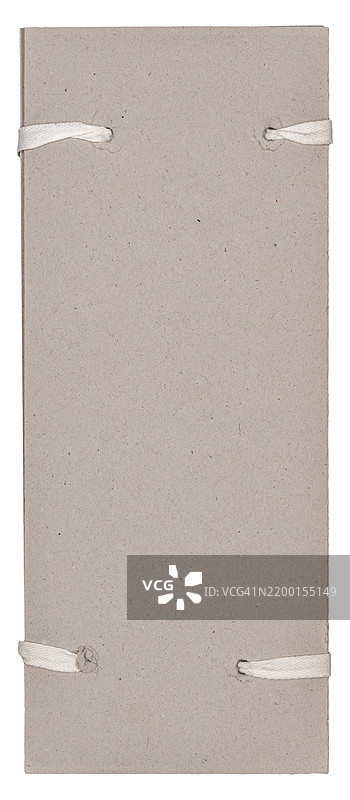 复古灰色纸质文件夹带绑带图片素材