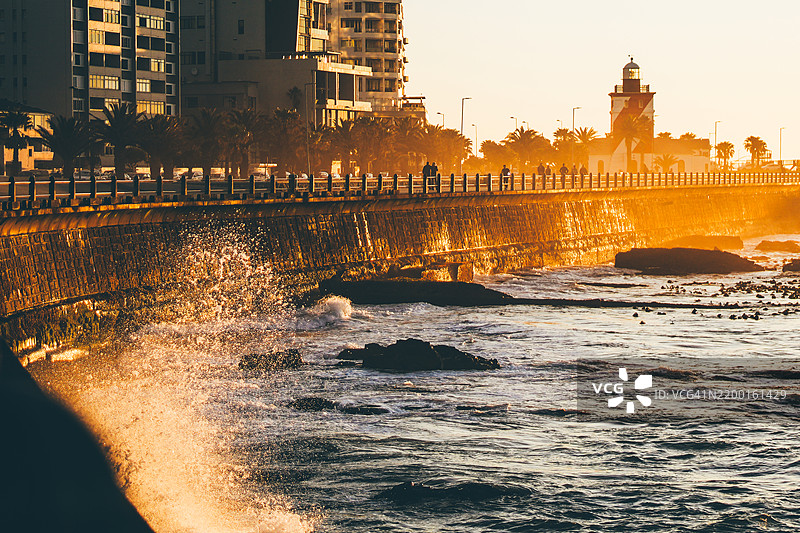 开普敦的绿点灯塔。图片素材
