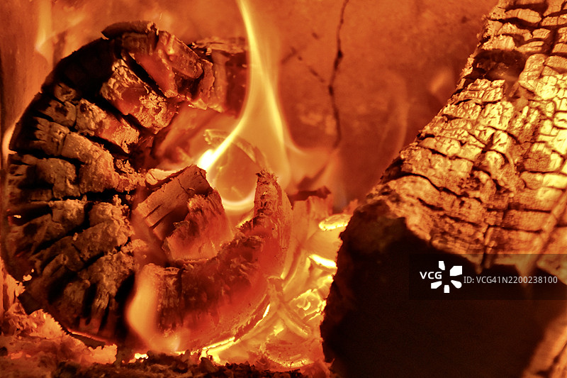 木炉内部。图片素材