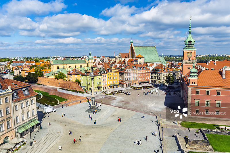 华沙老城图片素材