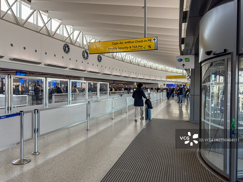 捷蓝航空航站楼，纽约市约翰·F·肯尼迪国际机场图片素材