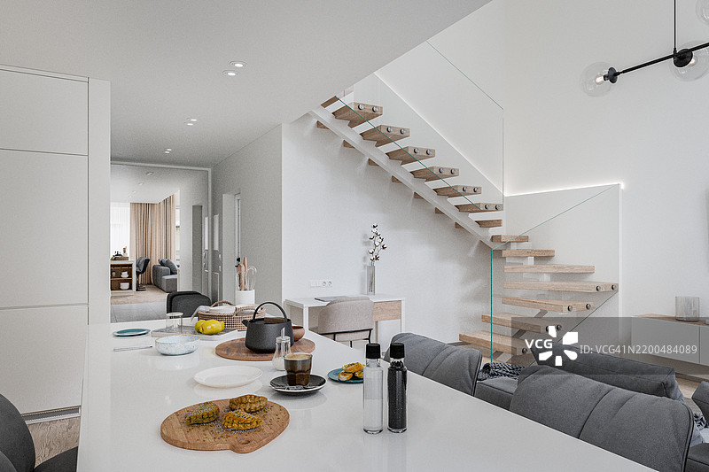 现代公寓室内设计图片素材