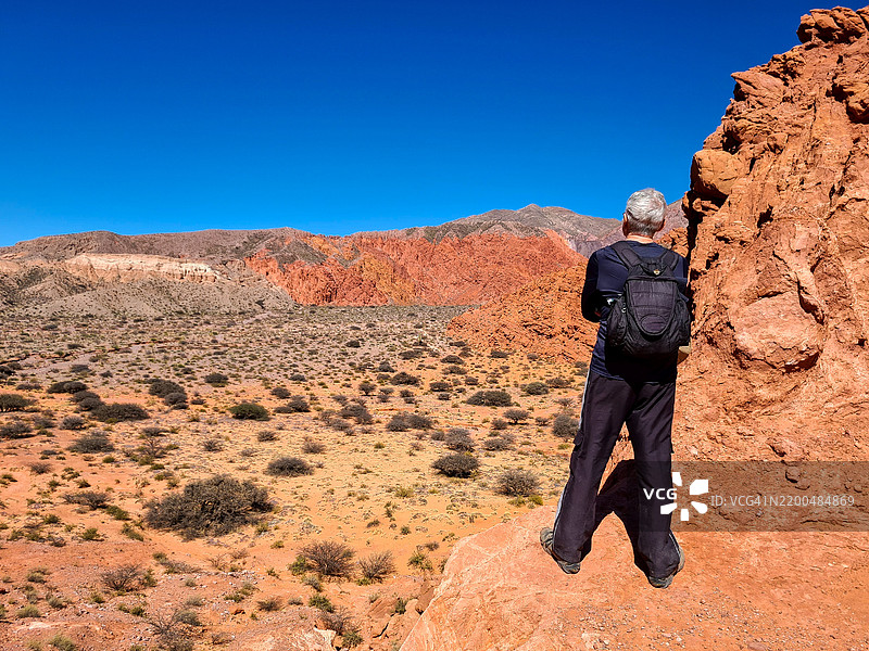 阿根廷北部沙漠的自然风光图片素材