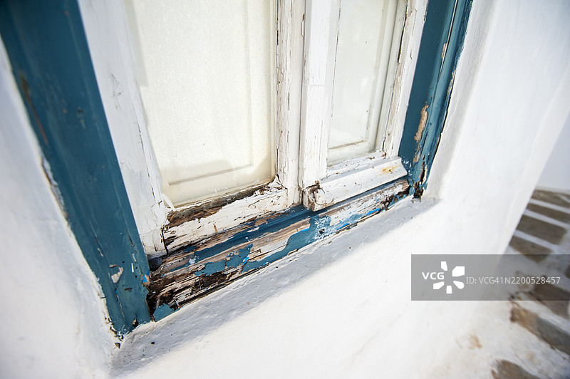 磨损的风化腐烂窗框图片素材