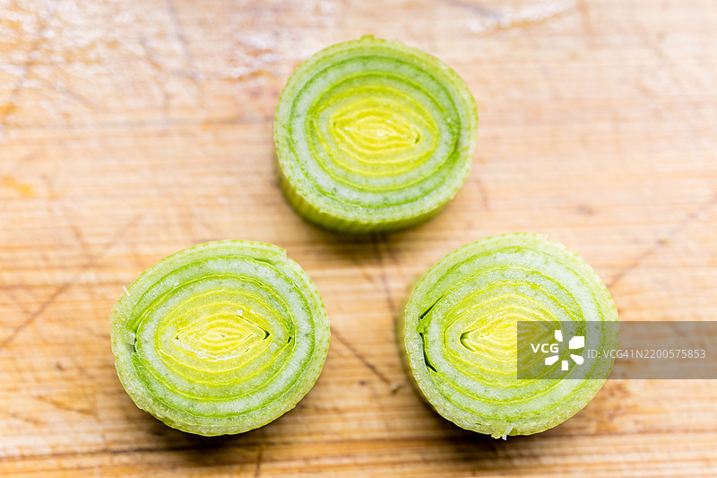 切碎的韭菜特写图片素材