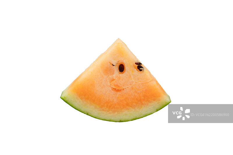 一个有洞的西瓜片图片素材