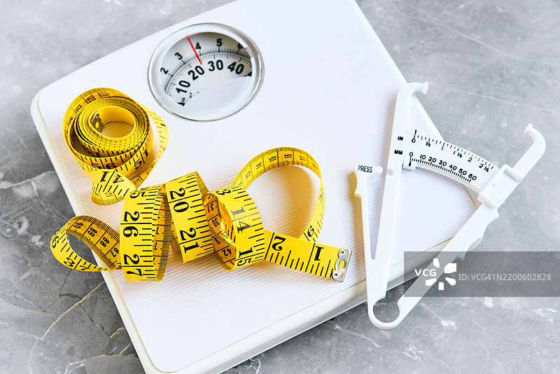 浴室秤。图片素材