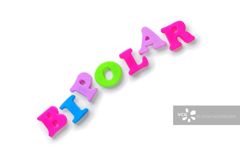 双相情感障碍。图片素材