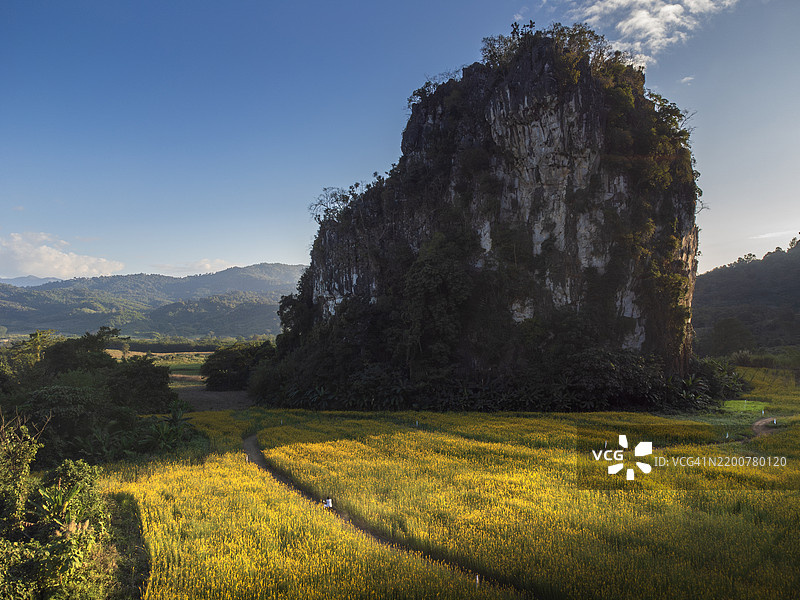 泰国帕尧省普朗卡山森林公园的美丽风景图片素材