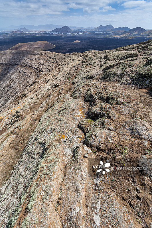 蒙塔纳布兰卡火山口图片素材