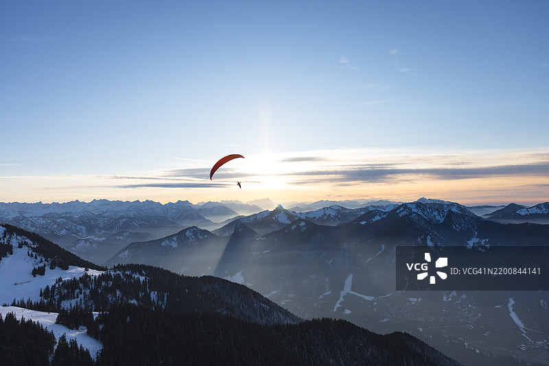 滑翔伞运动图片素材