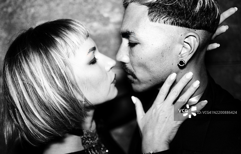 初吻。图片素材