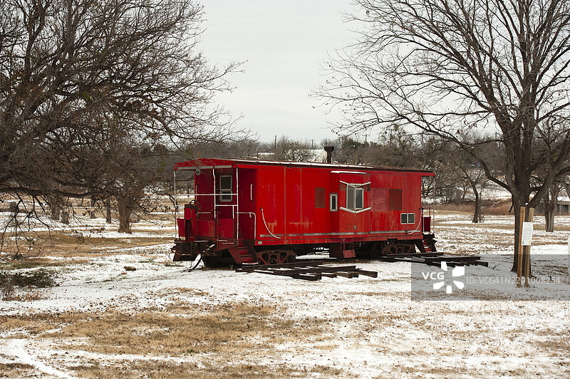 美国德克萨斯州贝尔德的圣诞装饰图片素材