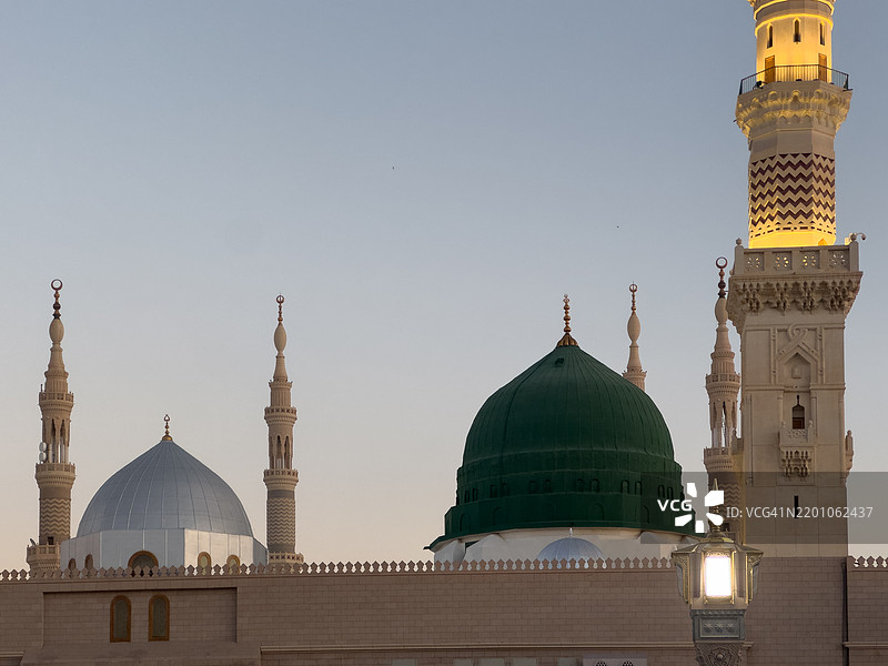麦地那的先知清真寺，沙特阿拉伯图片素材
