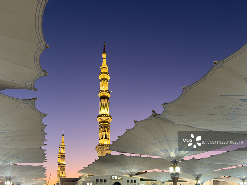 阿尔马斯基德安纳巴维，沙特阿拉伯麦地那图片素材