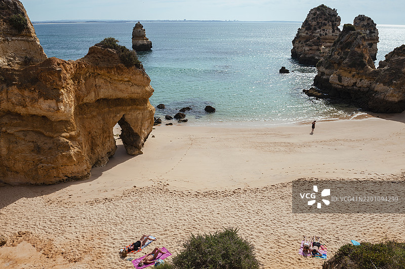 阿尔加维的皮亚代角海岸，葡萄牙图片素材
