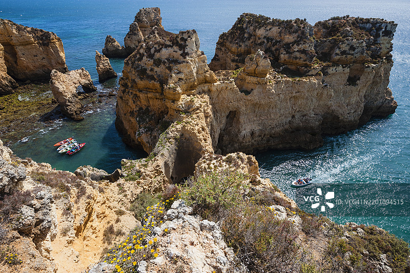 阿尔加维的皮亚代角海岸，葡萄牙图片素材
