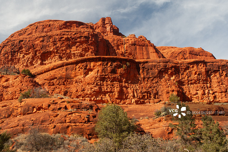 贝尔岩红色岩石的细节视图图片素材