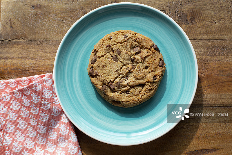 单个巧克力曲奇饼干图片素材