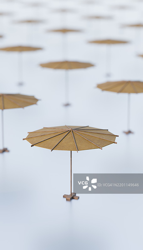 没有人出现的伞花纹的3D渲染图图片素材