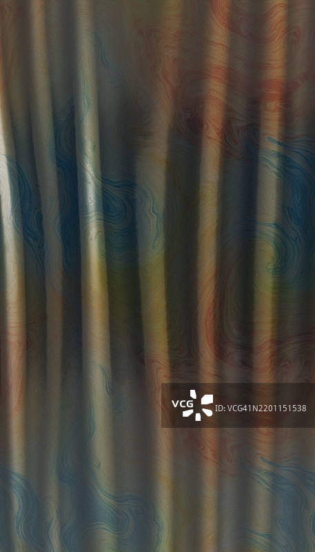 抽象的3D渲染背景，带有流动的波浪和涟漪图片素材