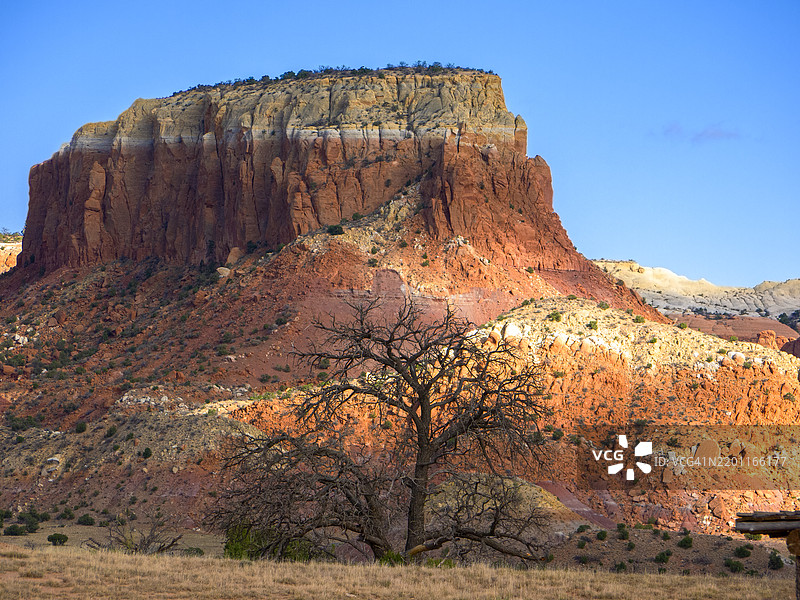 新墨西哥州鬼牧场的风景图片素材