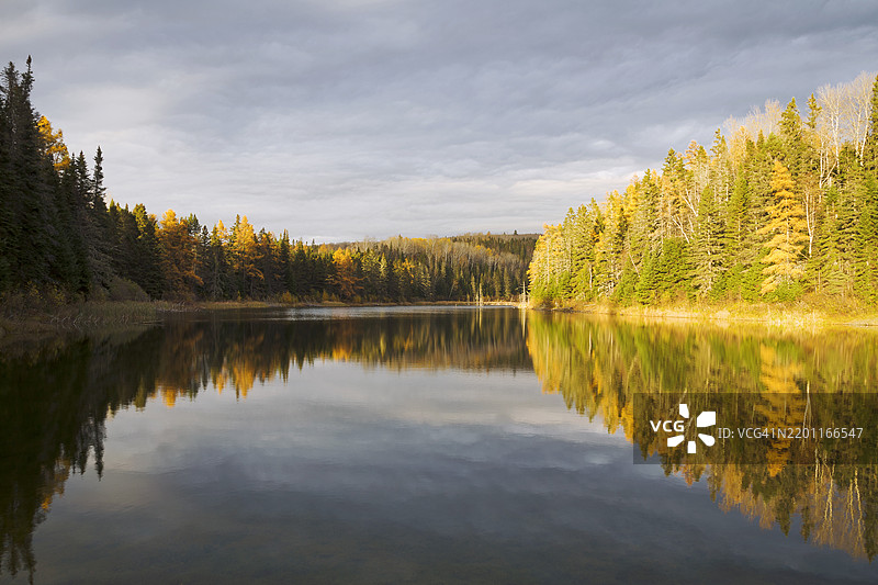 圣塔尔西修斯，朗湖1号布莱，秋季色彩图片素材