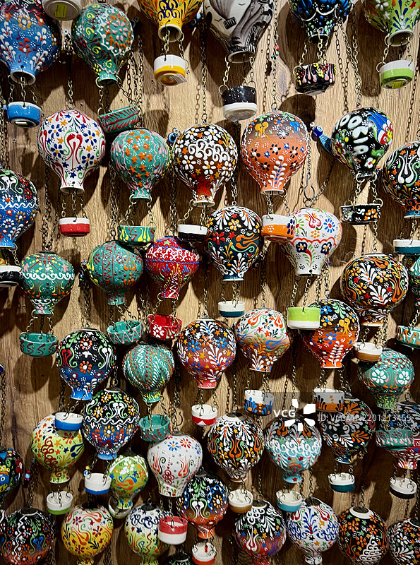 迷你陶瓷热气球图片素材