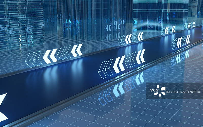 蓝色信息高速公路图片素材