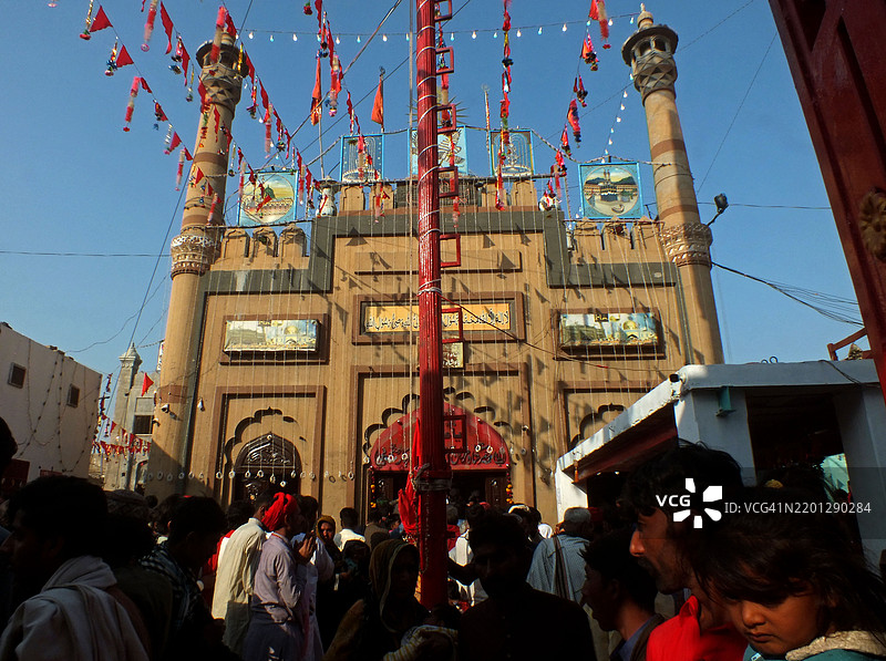 苏菲圣人拉尔·沙赫巴兹·卡兰达尔的年度URS / MELA图片素材