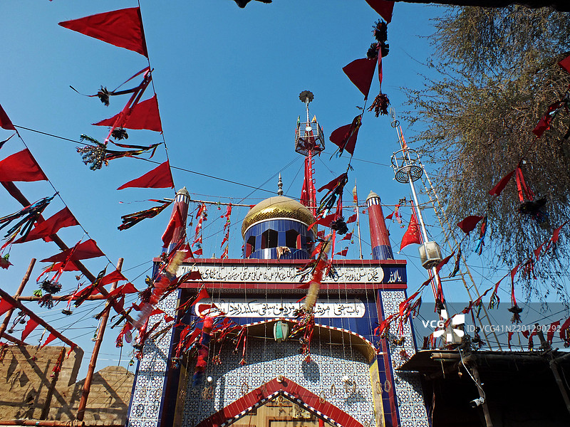 苏菲圣人拉尔·沙赫巴兹·卡兰达尔的年度URS / MELA图片素材