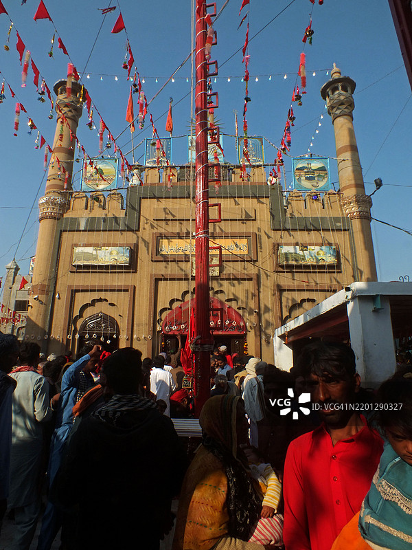 苏菲圣人拉尔·沙赫巴兹·卡兰达尔的年度URS / MELA图片素材