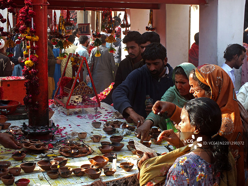 苏菲圣人拉尔·沙赫巴兹·卡兰达尔的年度URS / MELA图片素材