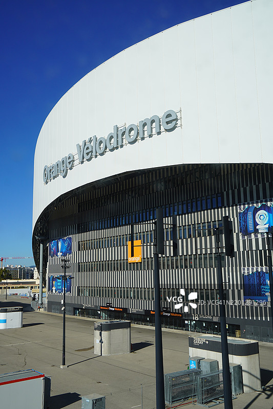 马赛的维洛德罗姆体育场或橙色维洛德罗姆外观图片素材