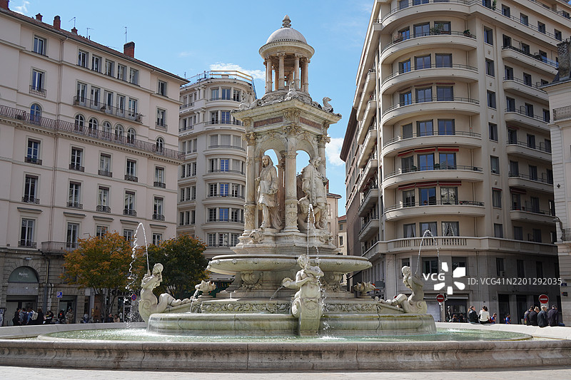 “雅各宾喷泉”，法国里昂图片素材