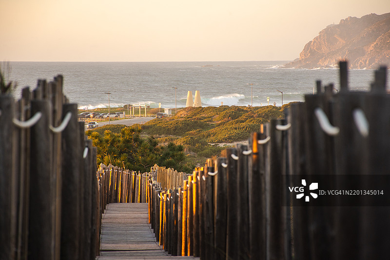卡斯凯什的克雷斯皮纳小径沙丘图片素材