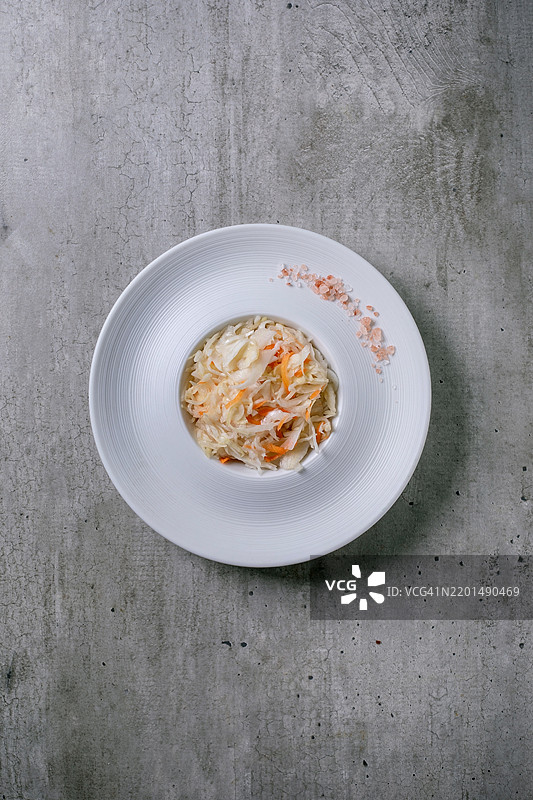 传统开胃菜酸菜卷心菜图片素材