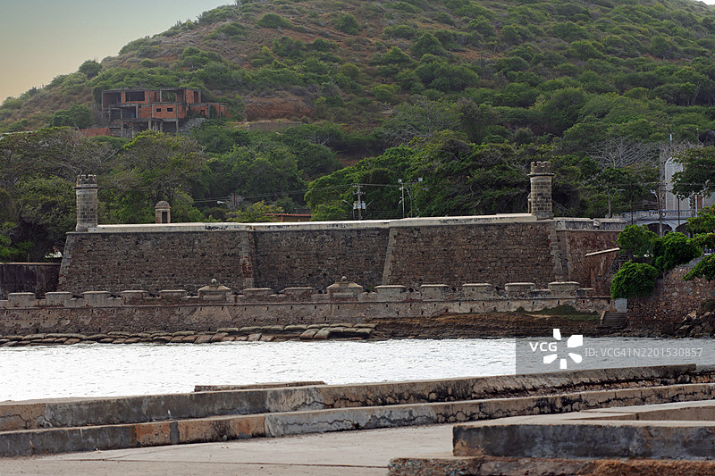 马尔加里塔岛的圣卡洛斯·德·博罗梅奥城堡图片素材