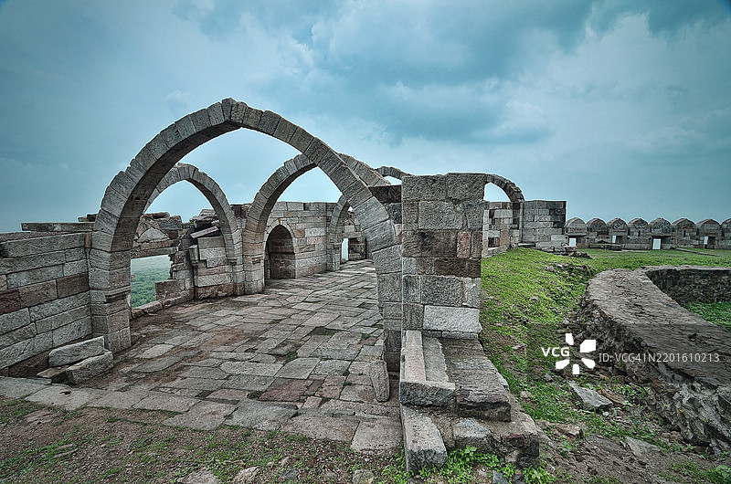 萨特卡曼拱门，昌帕内尔图片素材