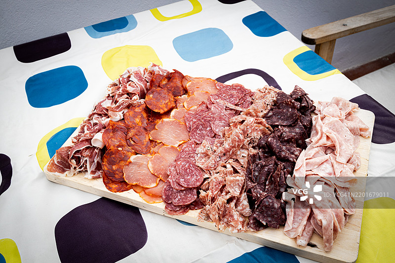美味的西班牙肉类制品图片素材