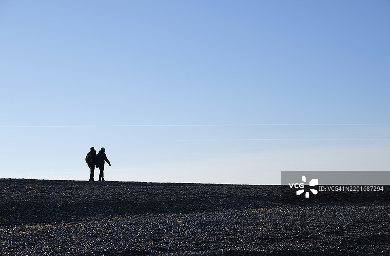 英格兰北诺福克的克莱下海滩图片素材