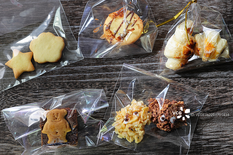 适合任何场合的自制糖果和饼干，单独包装图片素材