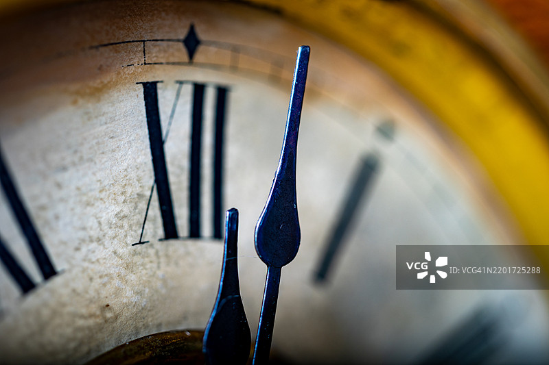 复古钟面与罗马数字图片素材